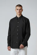 Men’s Solid Classic Slim Fit Shirt Black