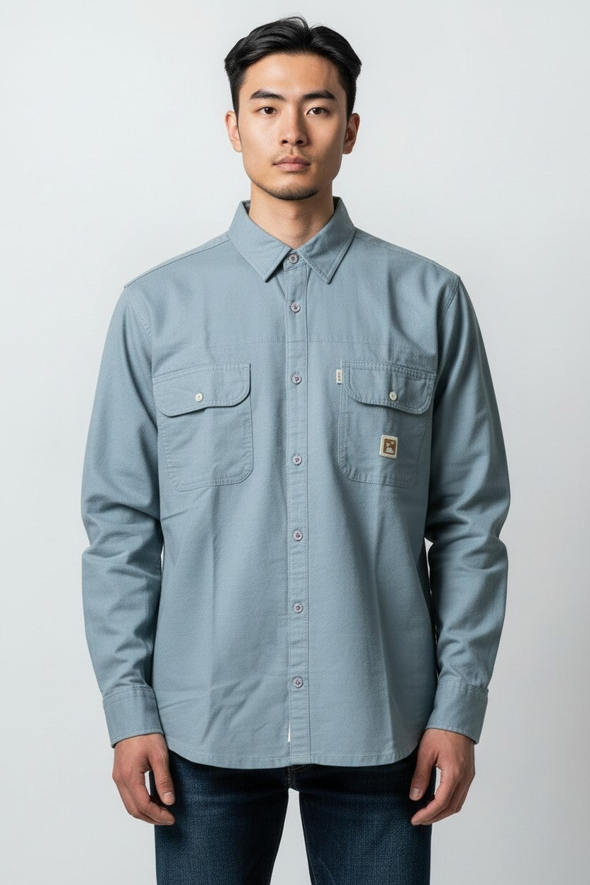 Men XXL Solid Cotton Casual Shirt