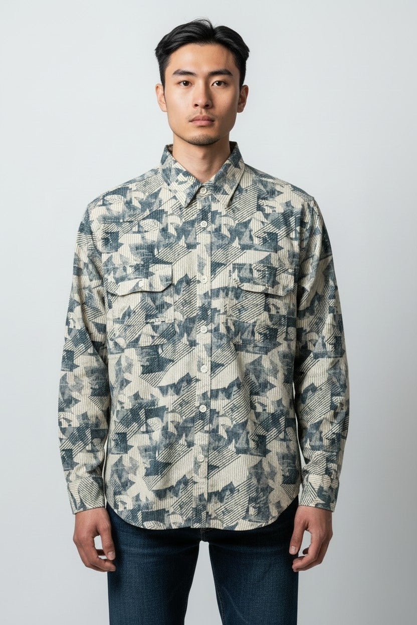 Men XXL Cotton Printed Shirt