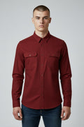 Men XXL Solid Cotton Casual Shirt
